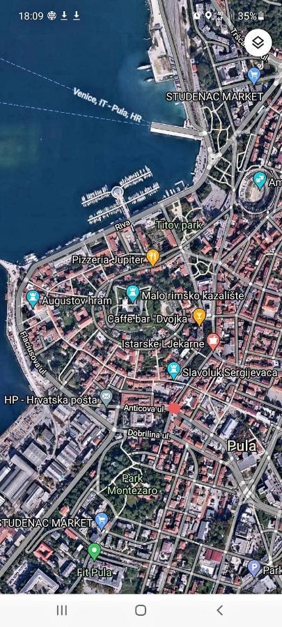 Antique Center Pula Lejlighed Eksteriør billede